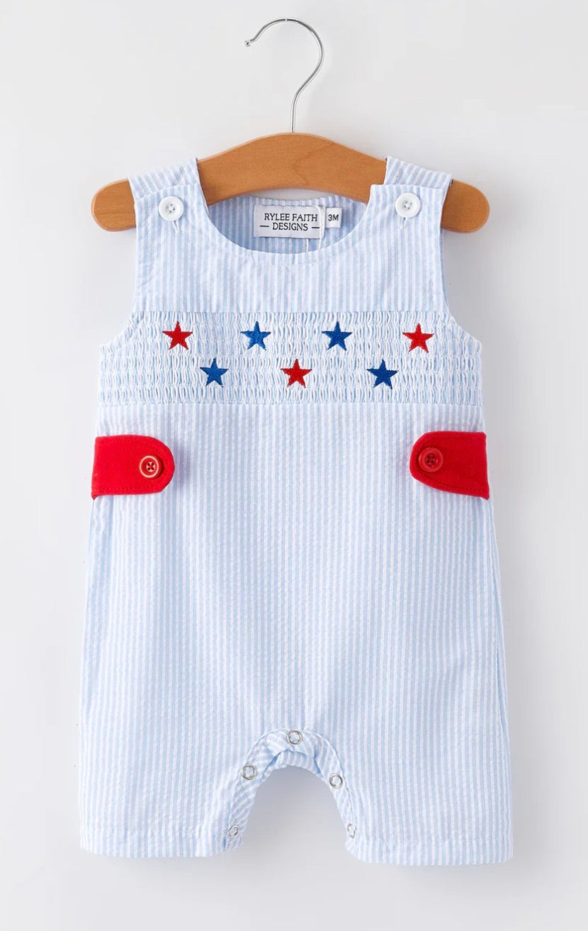 4th of July Star Romper