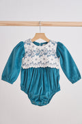 Teal Velvet and Lace