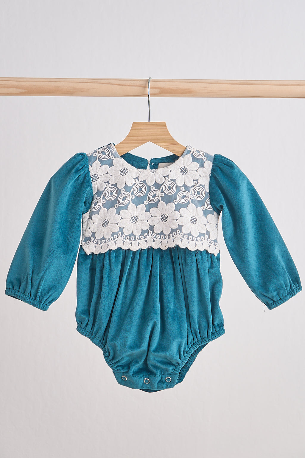 Teal Velvet and Lace
